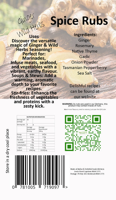 Ginger & Wild Herbs Seasoning