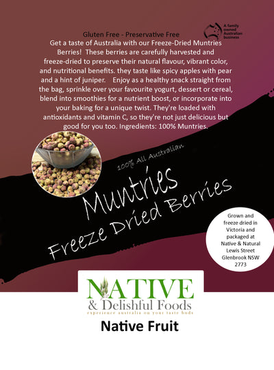 MUNTRIE FRUIT - Freeze Dried