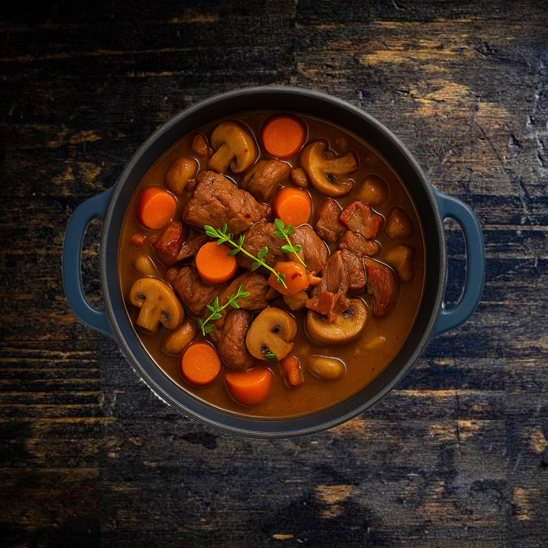 One Pot / Beef Stew (or Mushroom & Lentil Stew)