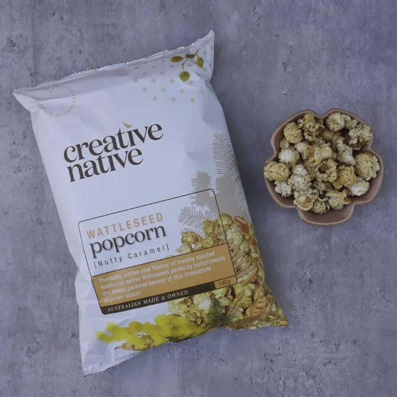 Popcorn Wattleseed Caramel 140g